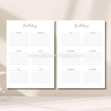 Personalized A5 Spiral Bound Academic Diary Planner